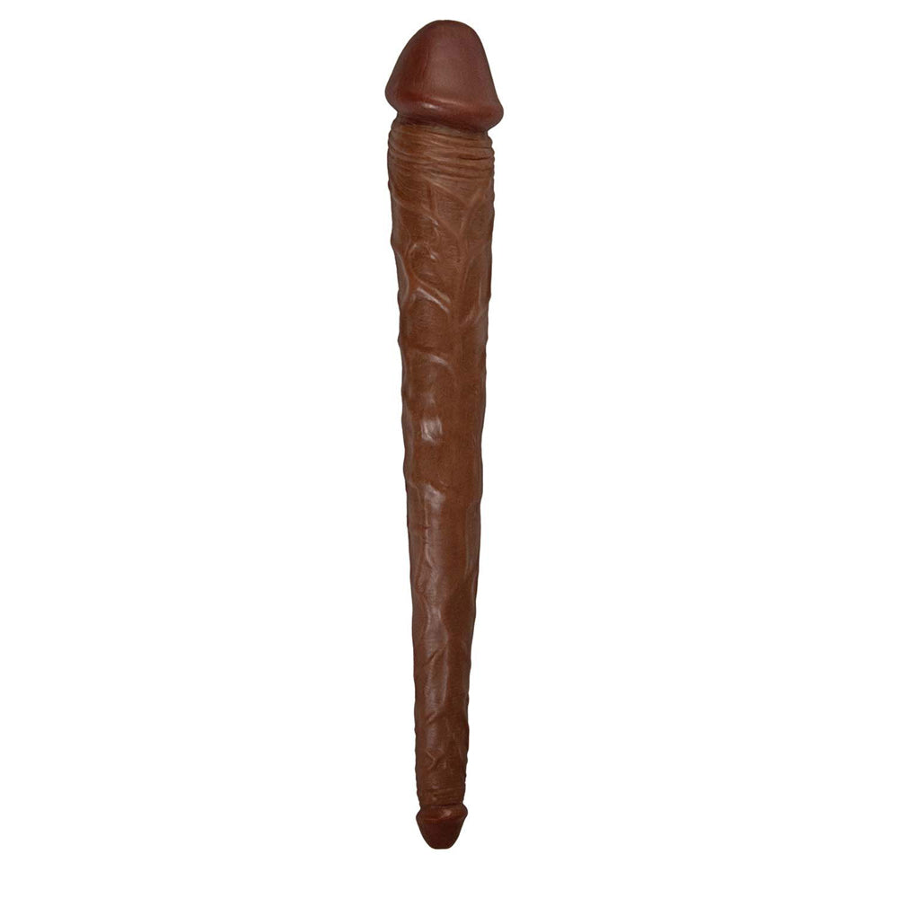 Hero Double Dong 14 in. Brown - Fantasies Boutique