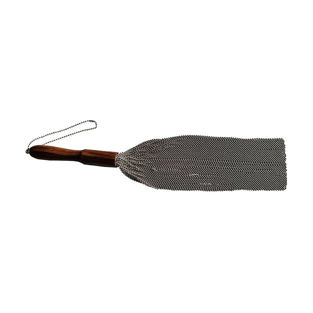 Rouge Beaded Metal Flogger Silver - Fantasies Boutique