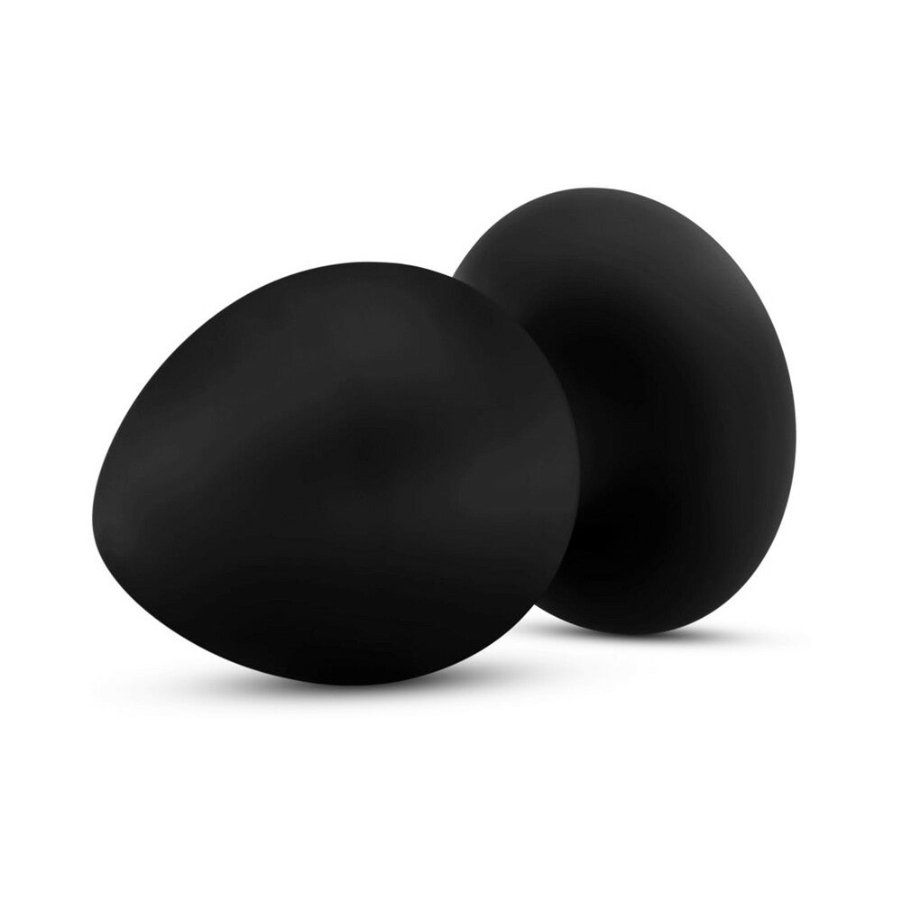 Anal Adventures Platinum Silicone Anal Stout Plug Large Black - Fantasies Boutique