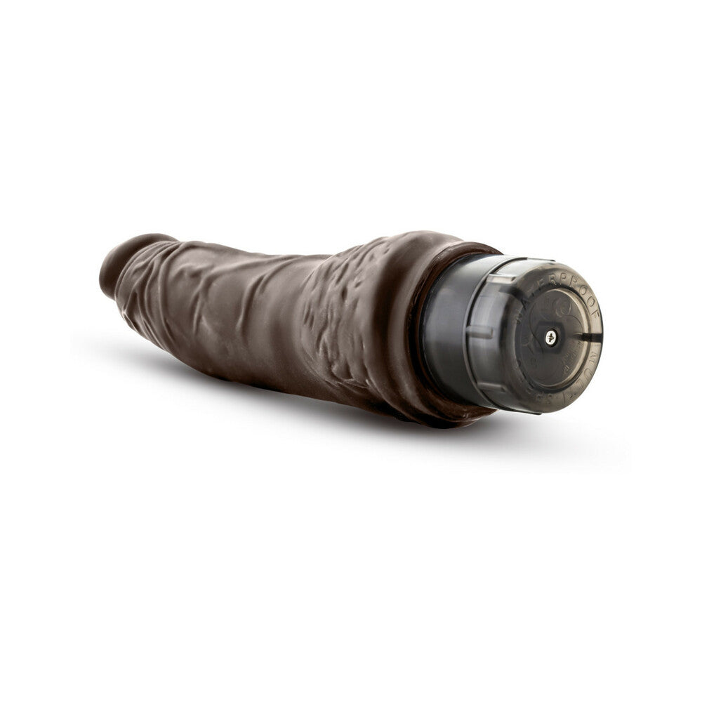 Dr. Skin Vibe 7 Realistic 8.5 in. Vibrating Dildo Brown - Fantasies Boutique