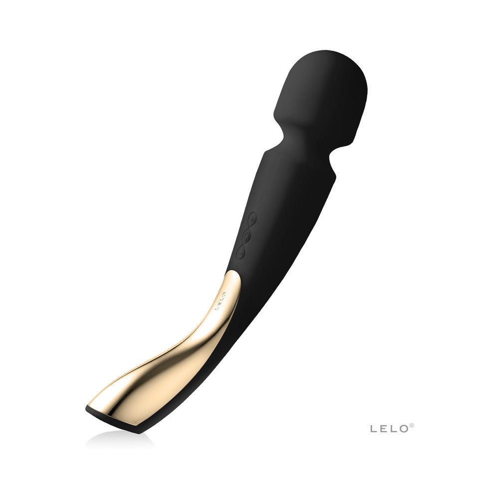 LELO SMART WAND 2 Large Rechargeable Wand Vibrator Black - Fantasies Boutique