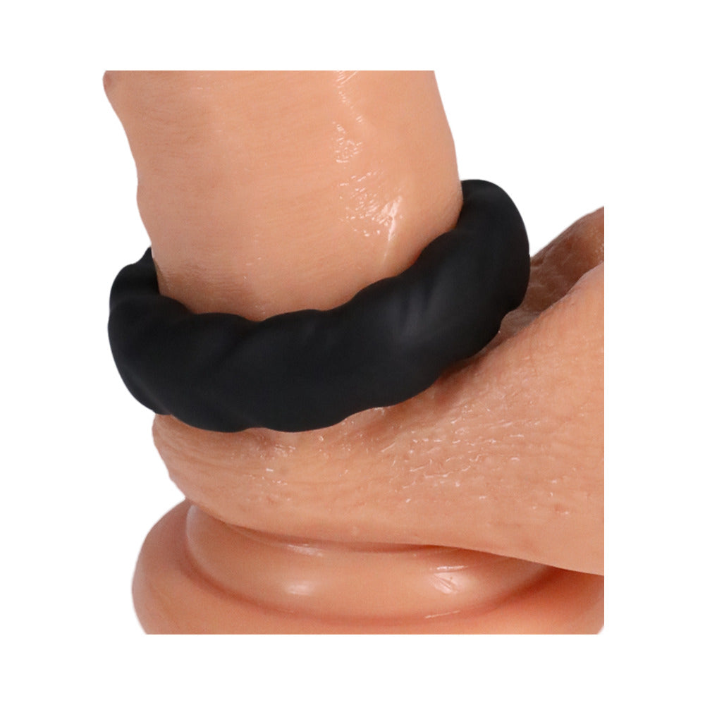 Rock Solid Silaflex Fat Tire Black - Fantasies Boutique