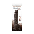 Colours Pleasures 5 in. Vibrating Dildo Dark Brown - Fantasies Boutique