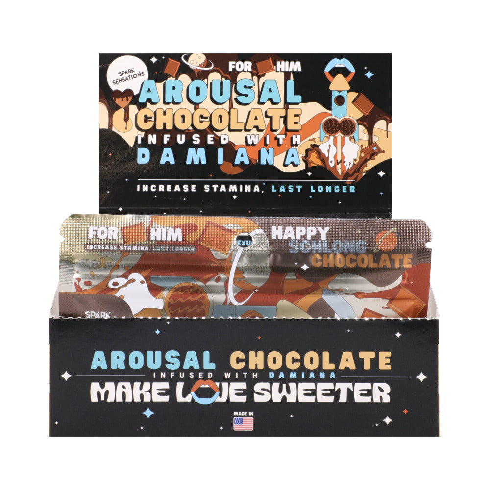 Happy Schlong His Chocolate 12 Pack Display (15g per pack - 2 servings)