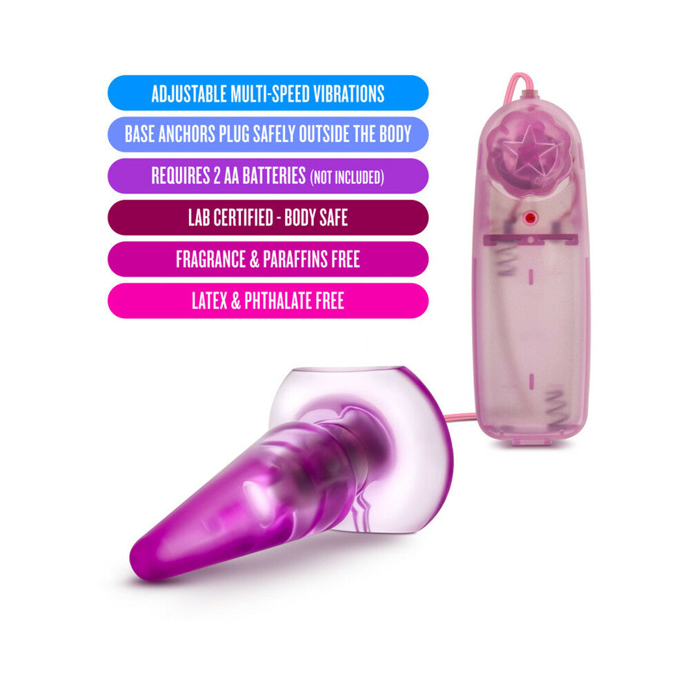 B Yours Basic Anal Pleaser Remote-Controlled Vibrating Anal Plug Pink - Fantasies Boutique