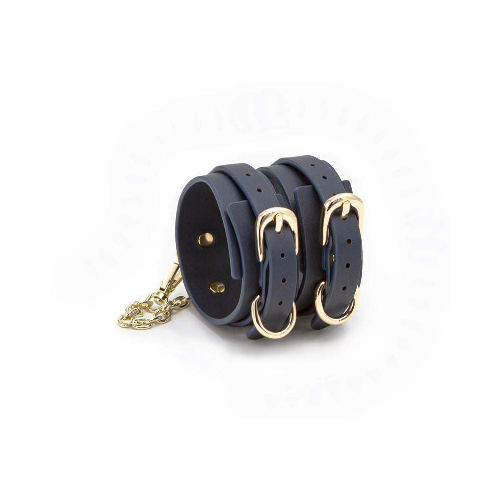 Bondage Couture Ankle Cuffs Blue - Fantasies Boutique