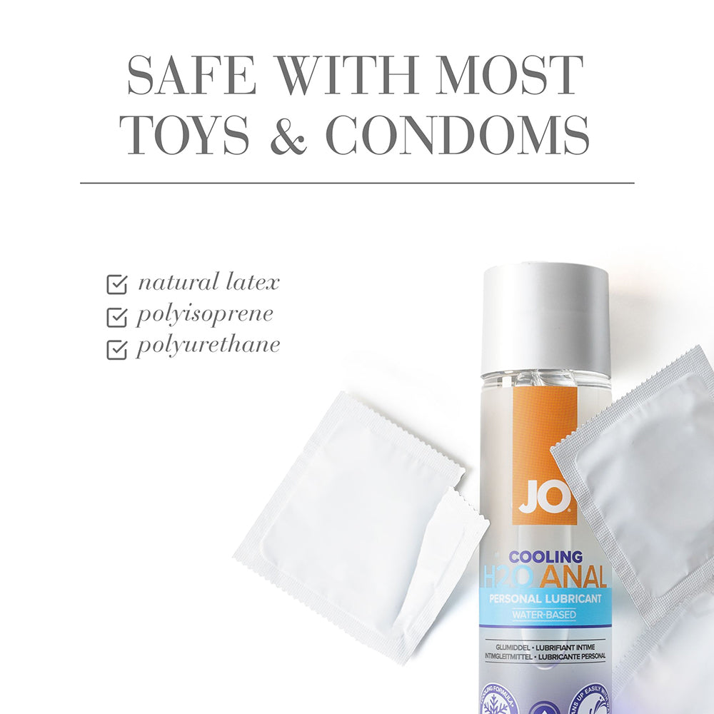 JO H2O Anal Cooling Water-Based Lubricant 4 oz. - Fantasies Boutique