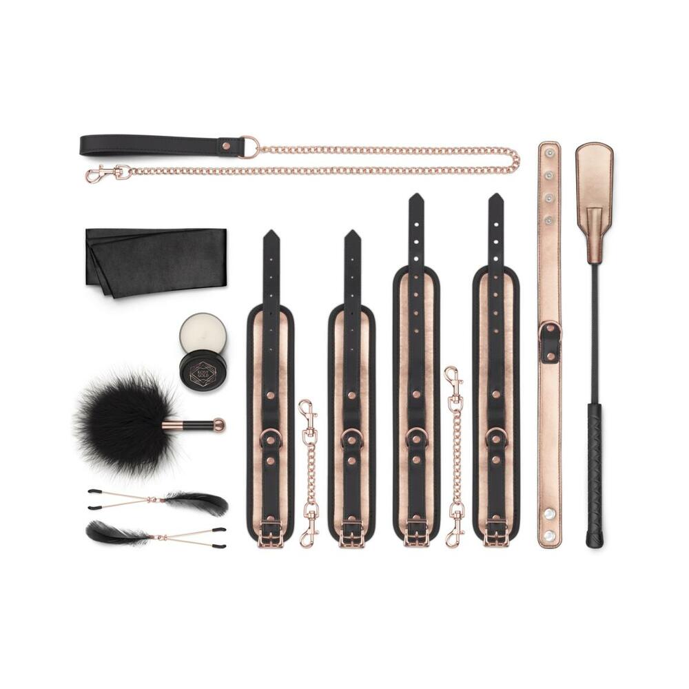 Rosy Gold Nouveau 9-Piece BDSM Set - Fantasies Boutique