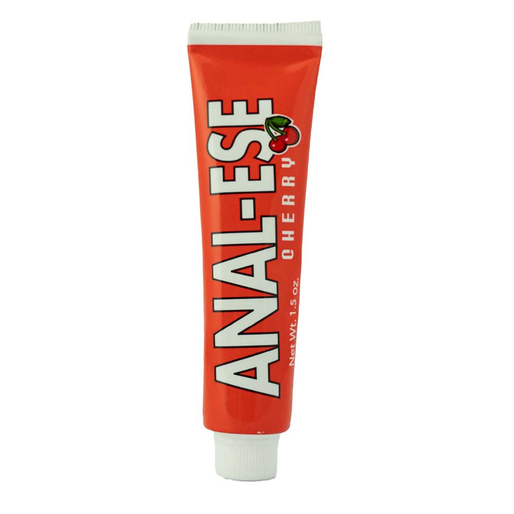 All American Whoppers 6.5 in. Curved Dong with Balls + Cherry Anal-Ese - Fantasies Boutique