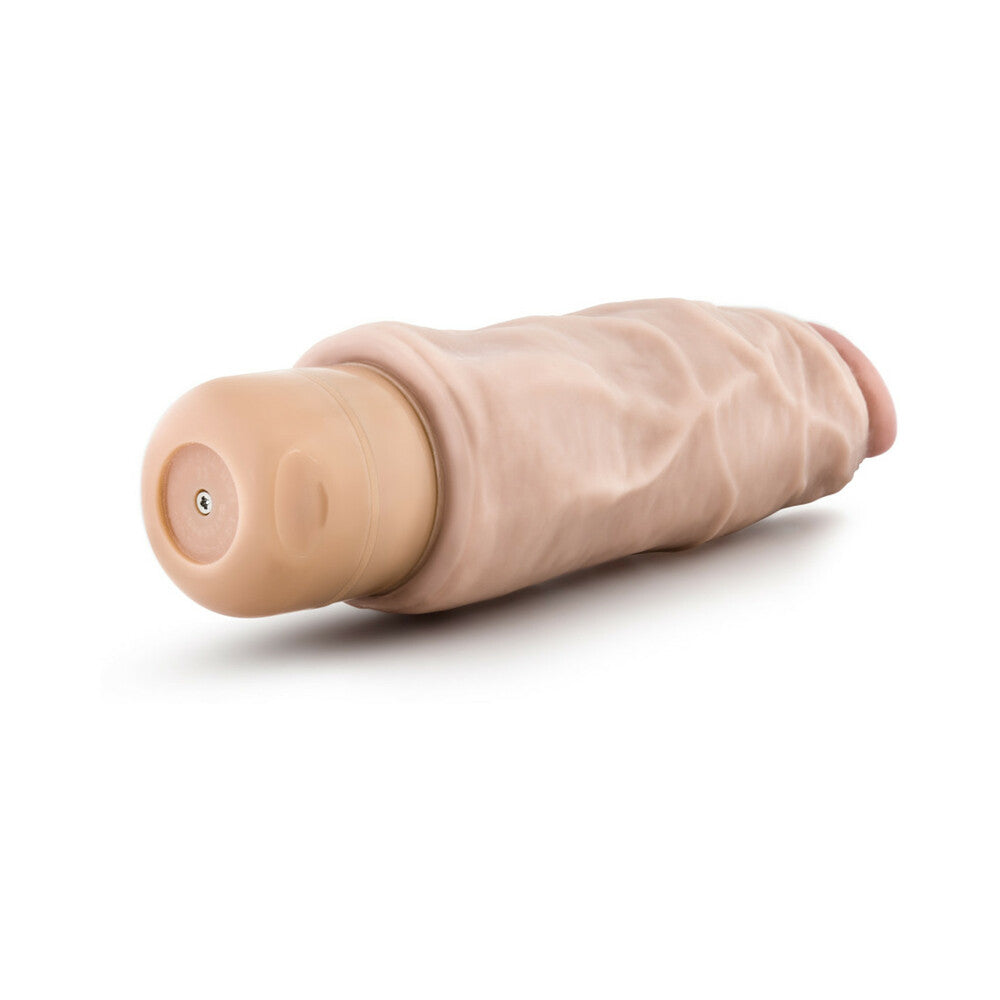 Dr. Skin Vibe 9 Realistic 7.5 in. Vibrating Dildo Beige - Fantasies Boutique