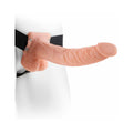 Fetish Fantasy Series 9 in. Hollow Strap-On with Balls Light/Black - Fantasies Boutique