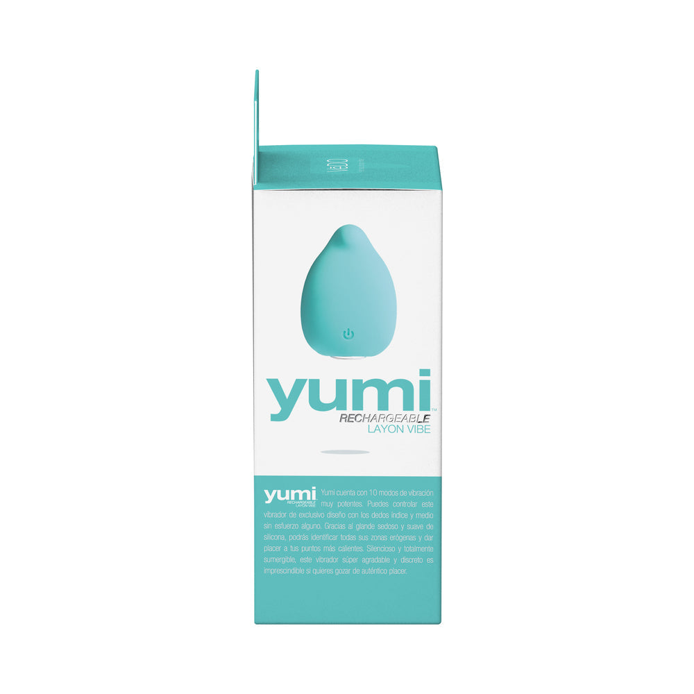 VeDO Yumi Rechargeable Finger Vibe - Tease Me Turquoise - Fantasies Boutique