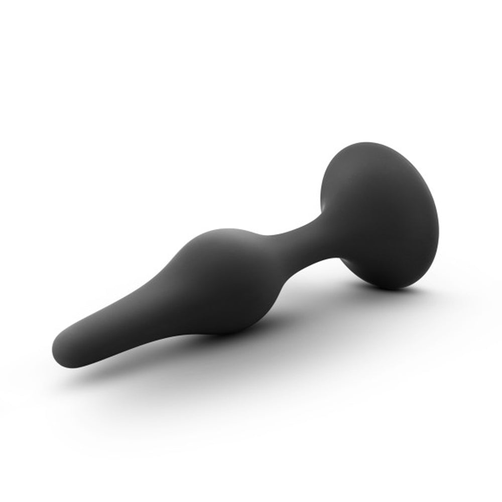 Anal Adventures Platinum Silicone Beginner Plug Small Black - Fantasies Boutique