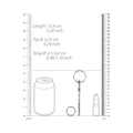 Ouch! Urethral Sounding Stainless Steel Plug With Ring 7.5 mm