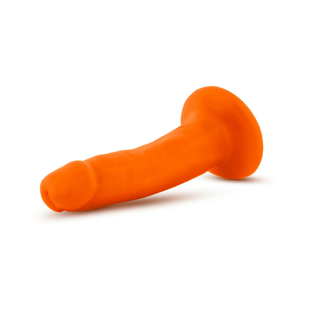 Neo 6 in. Dual Density Dildo Neon Orange - Fantasies Boutique