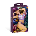 Magic Silk Wisteria Mist Bustier Cami & Thong Set Floral Queen Size