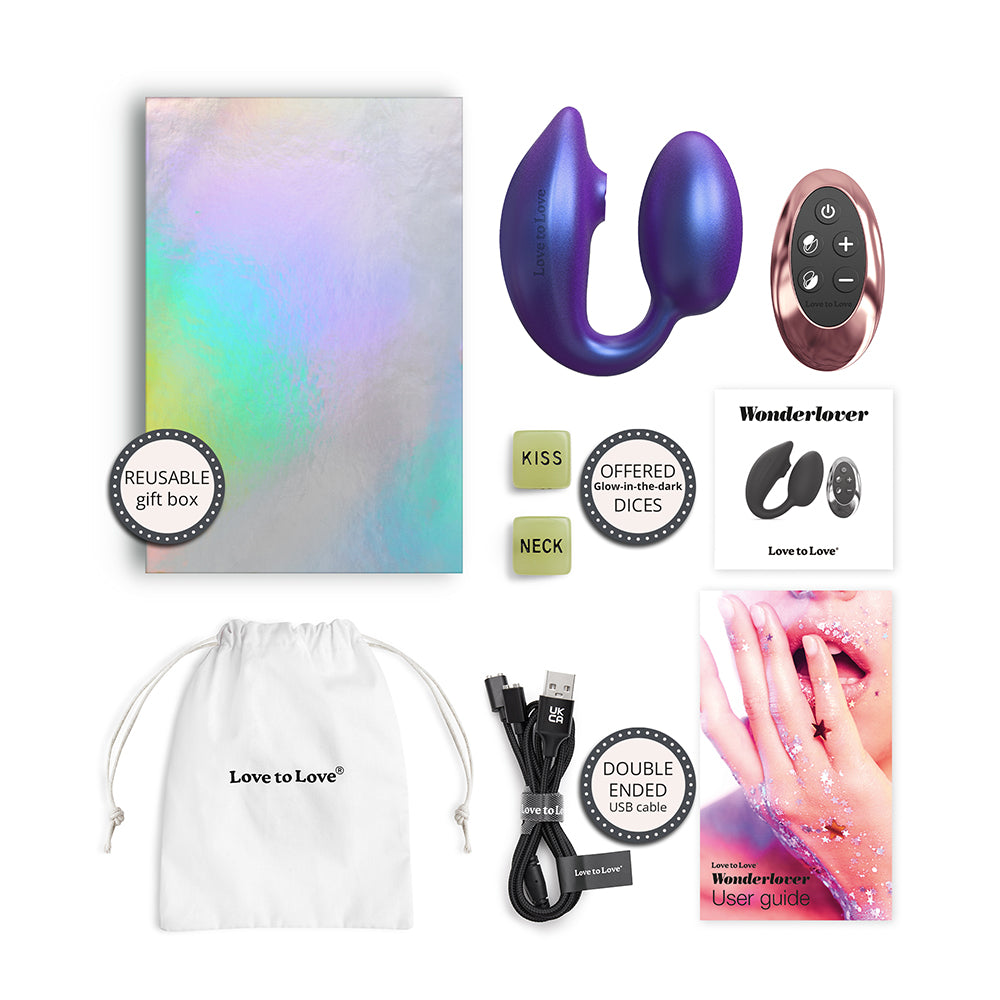 Love to Love Wonderlover with Remote Iridescent Night - Fantasies Boutique