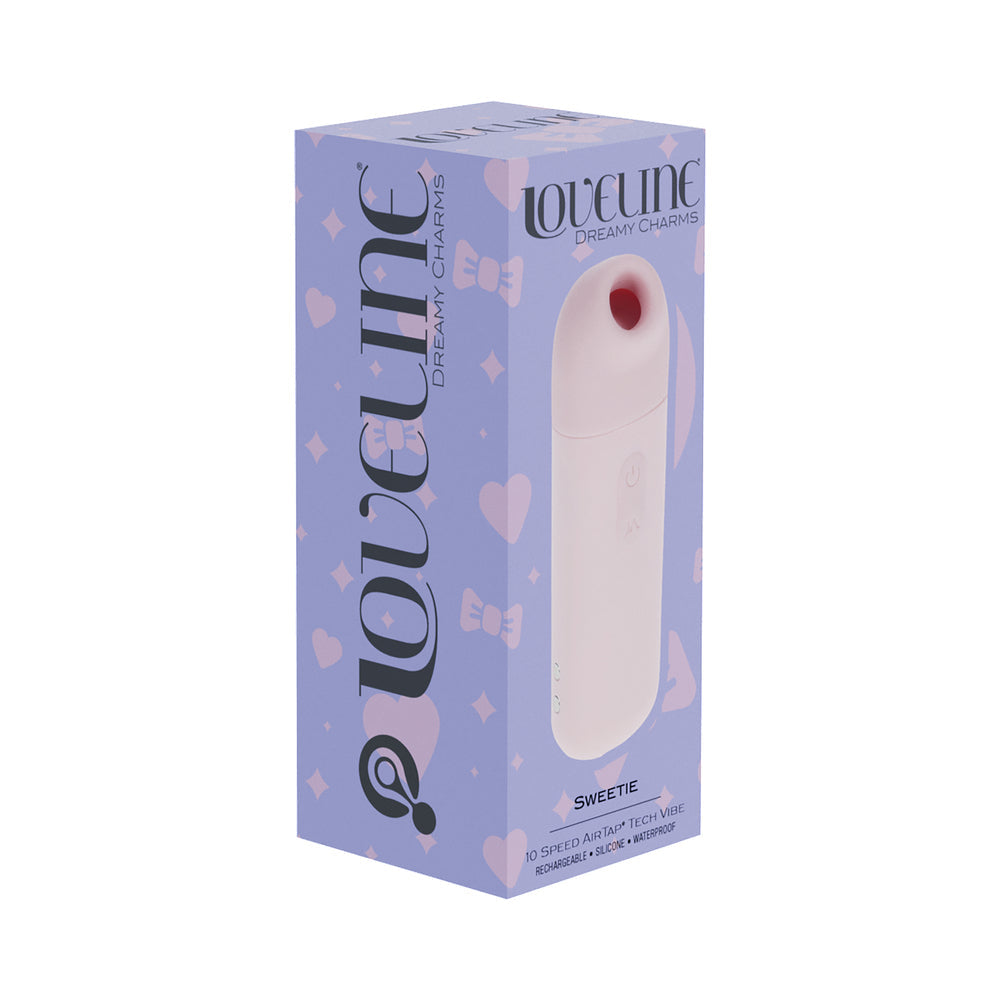 LoveLine Sweetie AirTapTech Rechargeable Vibrator Waterproof Pink