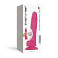 Strap-On-Me Realistic Collection Sliding Skin Dual-Density Silicone Dildo Fuchsia M - Fantasies Boutique