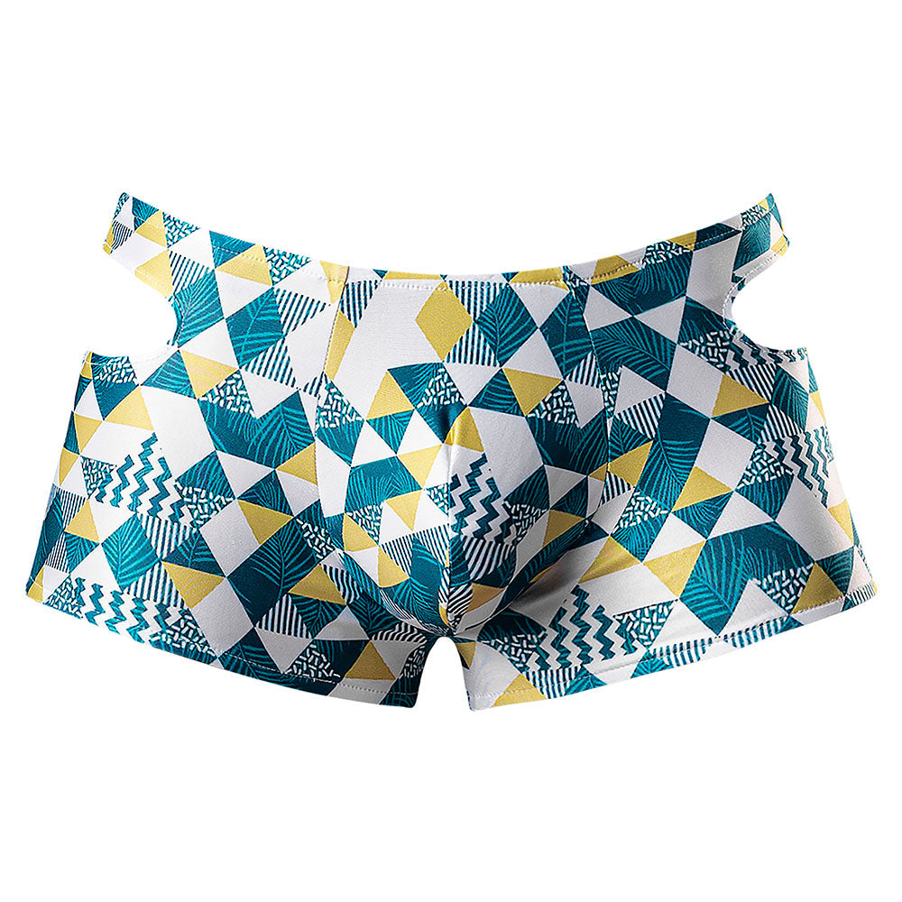 Male Power Cut It Out! Cutout Mini Short Blue/White L