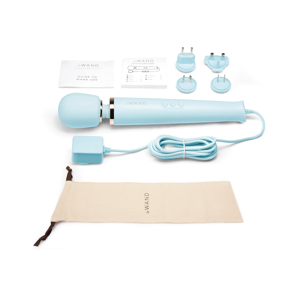 Le Wand Plug-In Vibrating Massager Sky Blue - Fantasies Boutique
