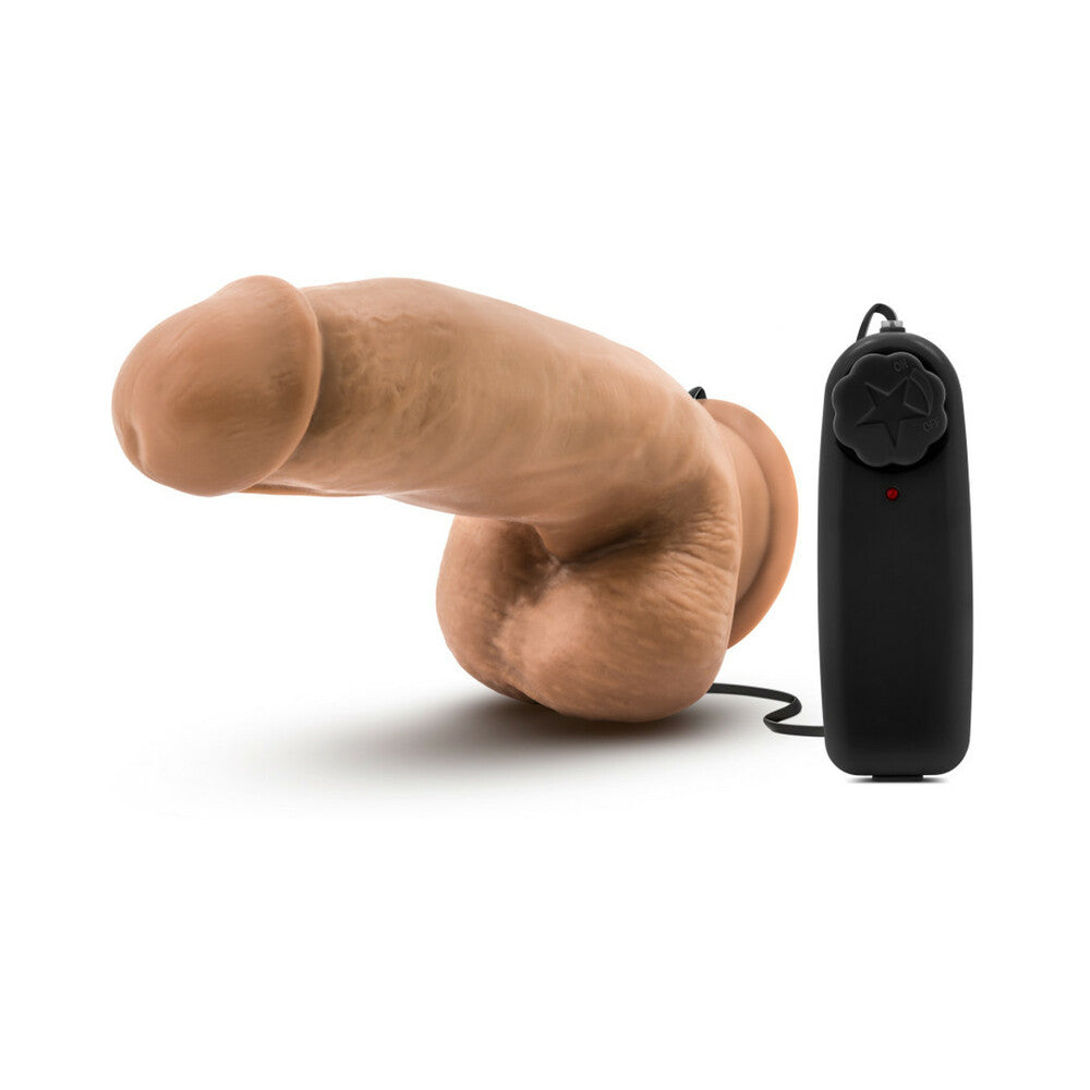 Loverboy MMA Fighter Remote-Controlled 7 in. Vibrating Dildo with Balls Tan - Fantasies Boutique