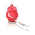 Curve Toys Gossip Cum Into Bloom Rechargeable Silicone Licking Rose Pink Twirl - Fantasies Boutique