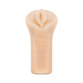 M Elite Soft + Wet Veronika Vagina Stroker with Bullet Vibrator Beige - Fantasies Boutique