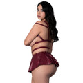 Lust Fetish Iris Burgundy Queen Size