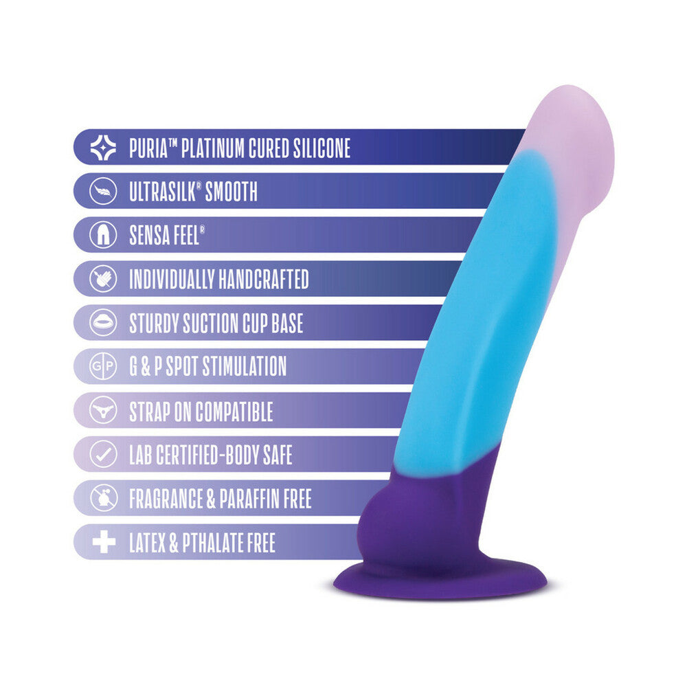 Avant D16 Purple Haze 7 in. Silicone Dildo with Suction Cup