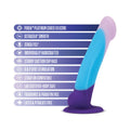 Avant D16 Purple Haze 7 in. Silicone Dildo with Suction Cup
