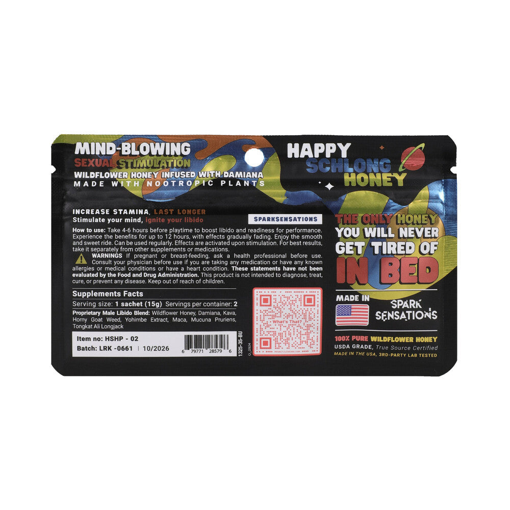 Happy Schlong Honey Arousal Honey 12-Pack Display