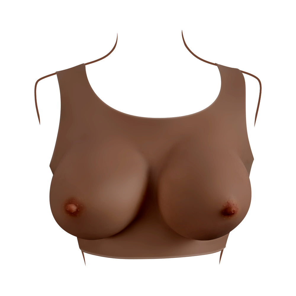 Gender X Undergarments Plate D-Cup Silicone Dark - Fantasies Boutique