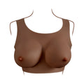Gender X Undergarments Plate D-Cup Silicone Dark - Fantasies Boutique