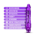 B Yours Vibe 1 Realistic 9 in. Vibrating Dildo Purple - Fantasies Boutique