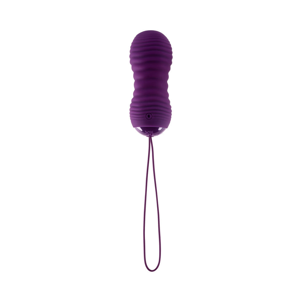 Evolved Eager Egg Rechargeable Remote-Controlled Thrusting Silicone Vibrator Purple - Fantasies Boutique