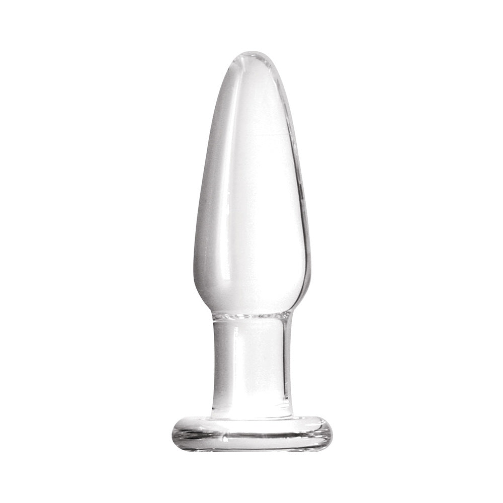 Crystal Tapered Glass Anal Plug Small Clear - Fantasies Boutique