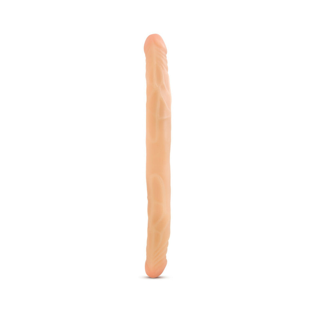 Blush B Yours 14 in. Double Dildo Beige - Fantasies Boutique