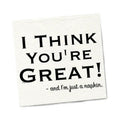 Twisted Wares I Think You're Great! Napkins 20-Pack