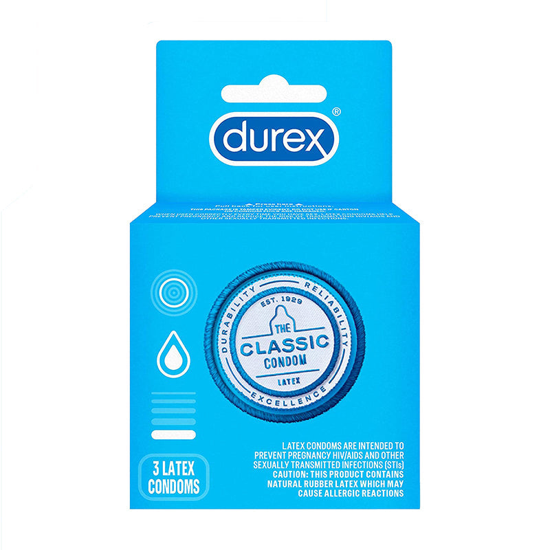 Durex Classic Lubricated 3 pack - Fantasies Boutique