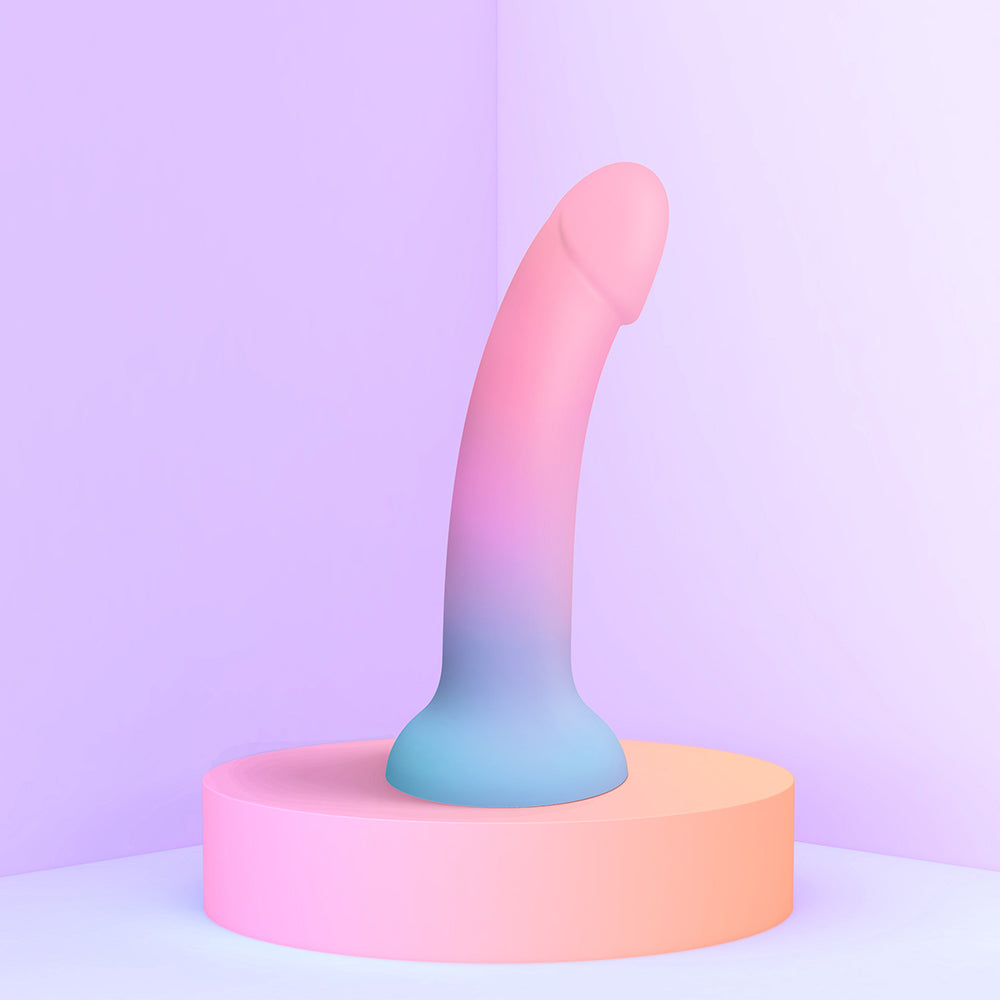 Love to Love Dildolls Utopia 7 in. Silicone Dildo Gradient Pastels - Fantasies Boutique