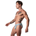 Male Power The Ultimate Duo CRR Mini Moonshine & Red Cock Ring Silver Blue L/XL