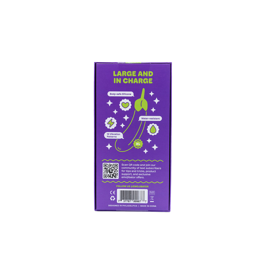 Emojibator Eggplant XL Emoji Vibrator - Fantasies Boutique