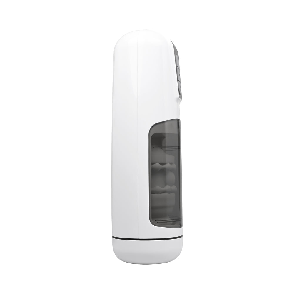 Gender X Get Your Stroke On Rechargeable Stroker TPE White - Fantasies Boutique