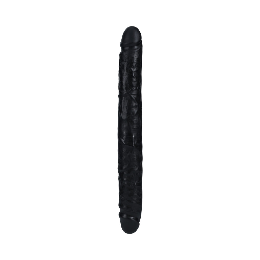 RealRock 12 in. Slim Double-Ended Dong Black