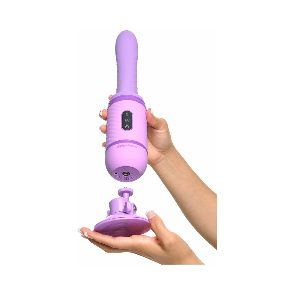 Pipedream Fantasy For Her Love Thrust-Her Rechargeable Silicone Thrusting Vibrator Purple - Fantasies Boutique