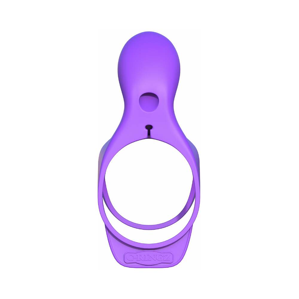 Fantasy C-Ringz Ultimate Couples Cage Vibrating Cock Sheath Purple