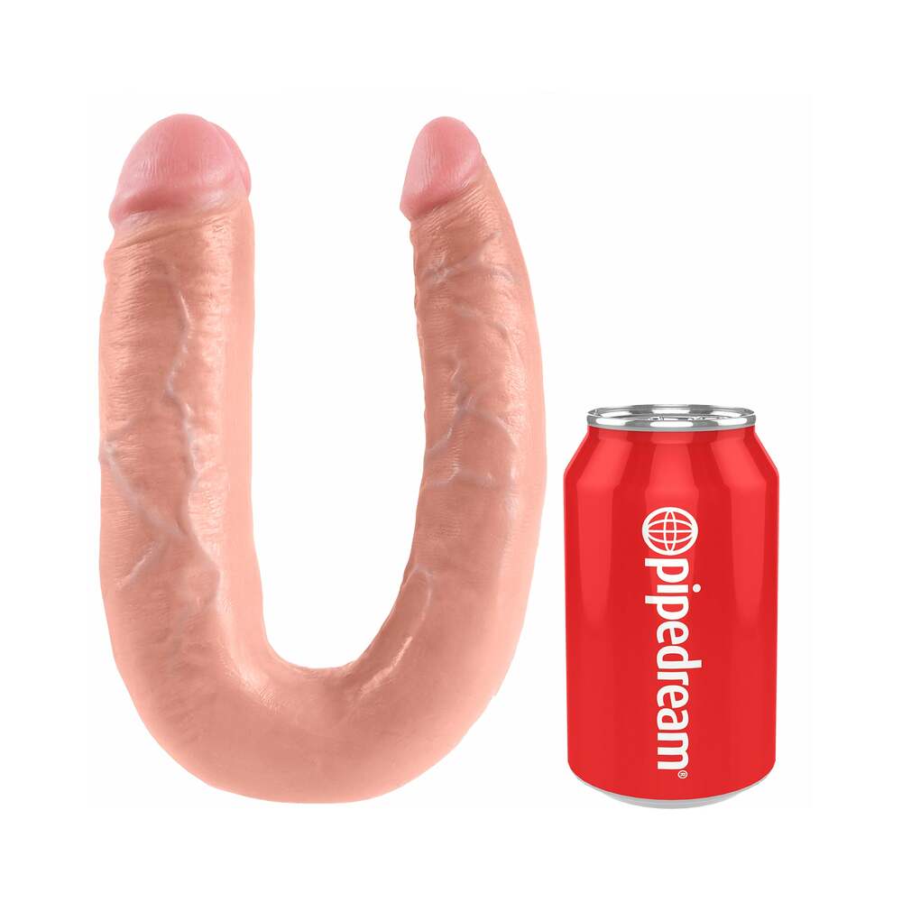 King Cock Double Trouble Large 7 in. Realistic Dual-Ended Dildo Beige - Fantasies Boutique