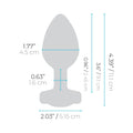b-Vibe Vibrating Jewel Rechargeable Remote-Controlled Anal Plug with Gem Base Blue Sapphire L/XL - Fantasies Boutique