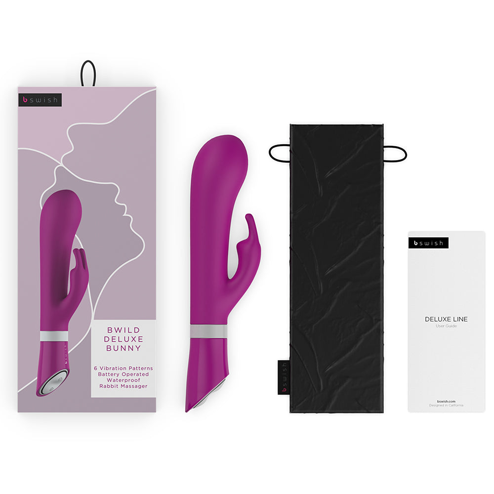 B Swish Bwild Deluxe Bunny Vibrator Raspberry - Fantasies Boutique